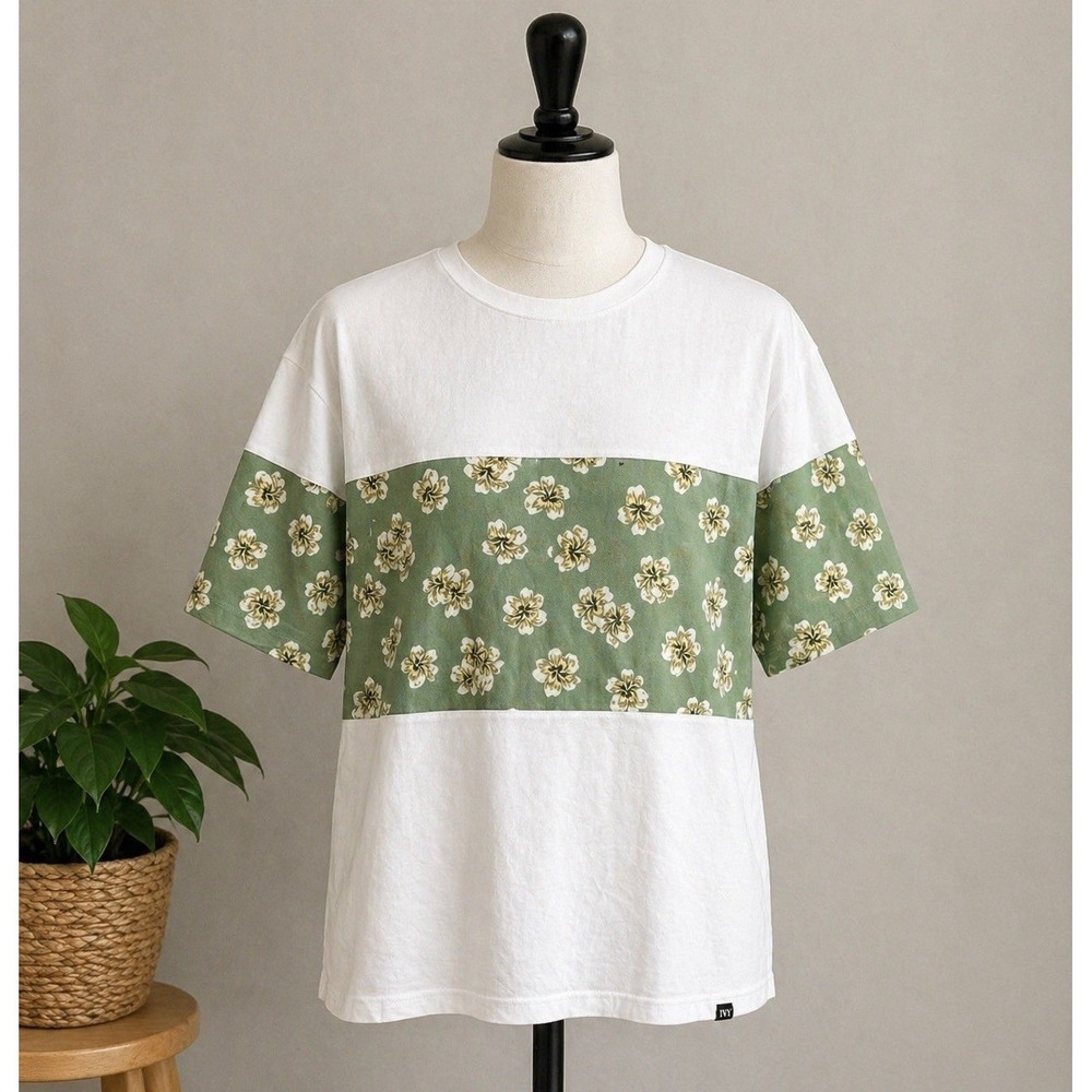 Grayson Threads Men's Tee‎ NWT Floral Color Block Coastal Beach Resort Aesthetic